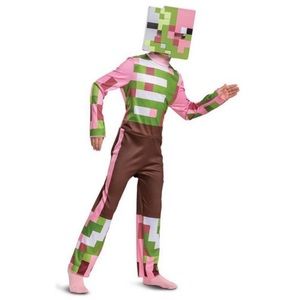 Kids Minecraft zombie pigman classic Halloween costume
